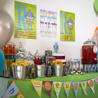 Robot Themed Birthday Party